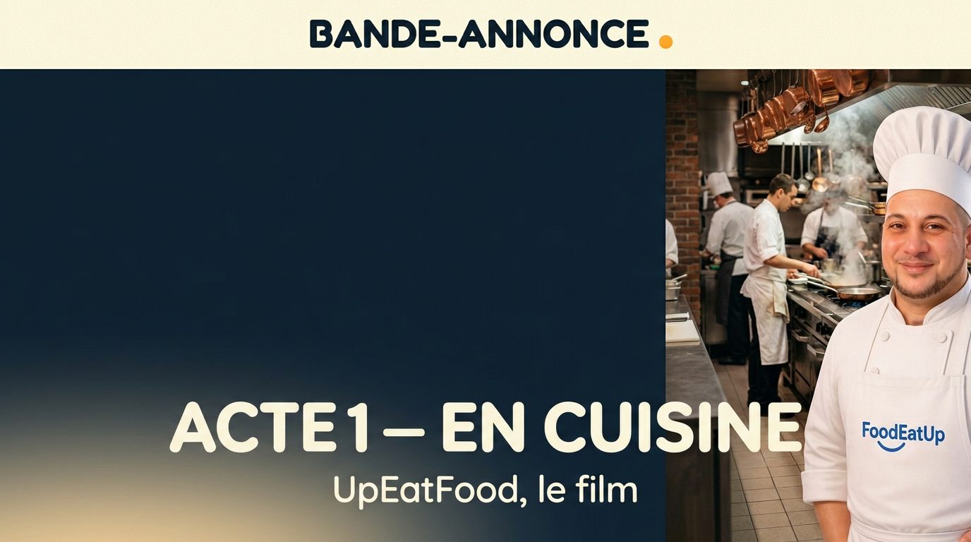 Affiche du teasing — UpEatFood · Saison 1 — En cuisine
