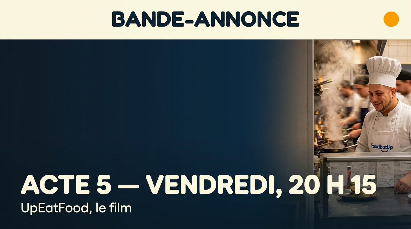 Affiche du teasing — UpEatFood · Saison 5 — Vendredi, 20 h 15