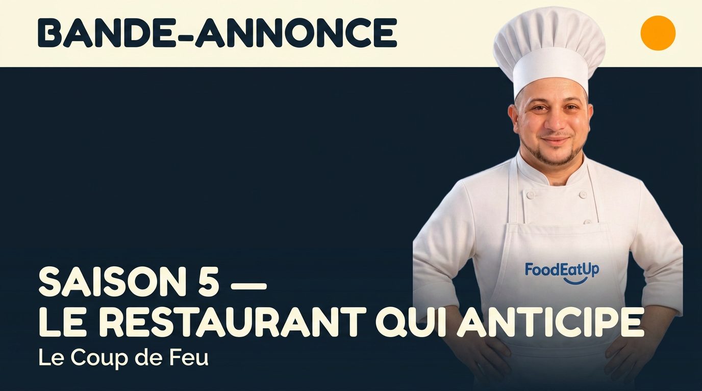 Affiche du teasing — Le Coup de Feu · Saison 5 — Le restaurant qui anticipe