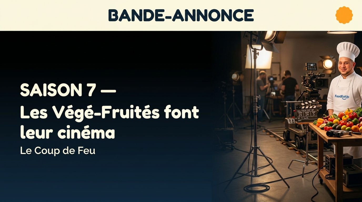 Affiche du teasing — Le Coup de Feu · Saison 7 — Les Végé-Fruités font leur cinéma