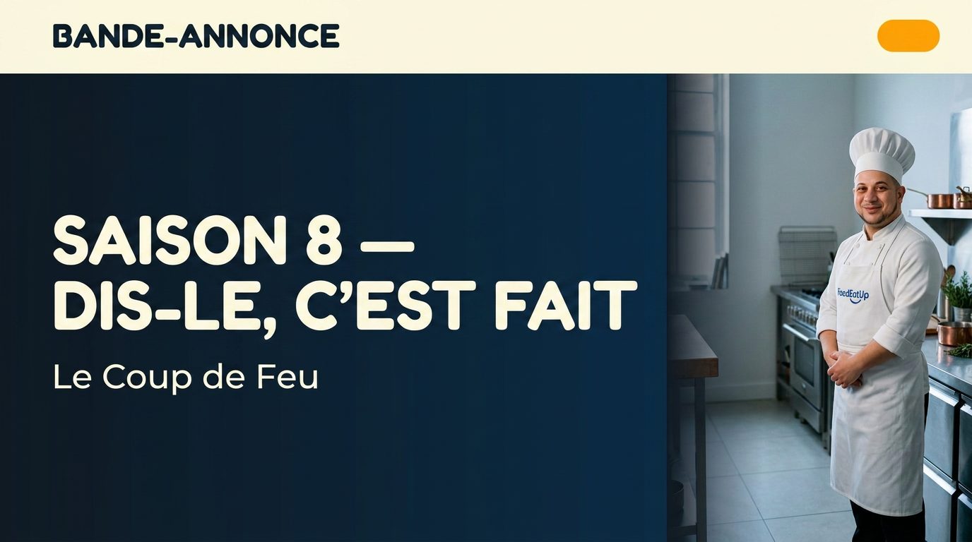 Affiche du teasing — Le Coup de Feu · Saison 8 — Dis-le, c'est fait