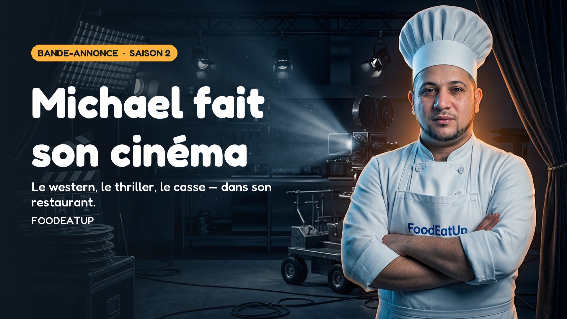 Affiche du teasing — Michael fait son cinéma · Saison 1 — Michael fait son cinéma