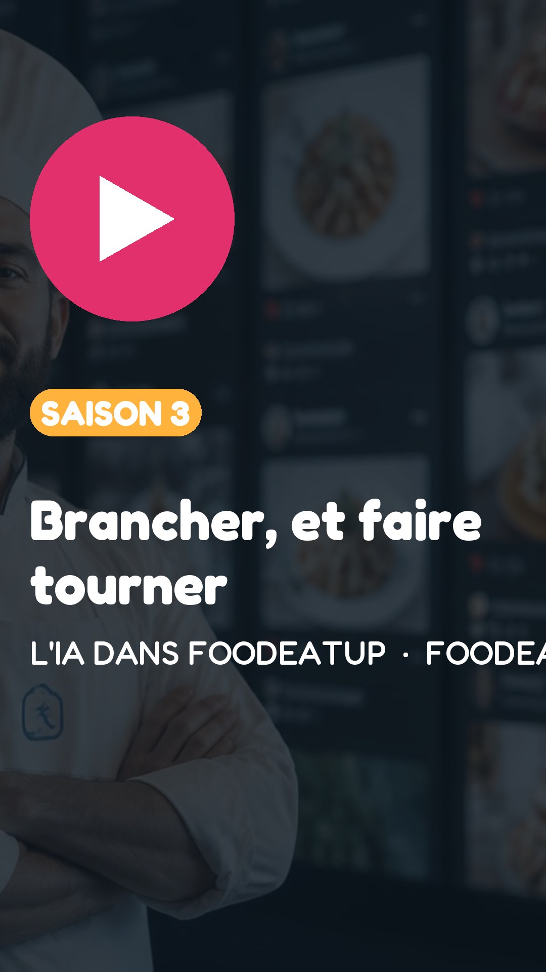 Vignette Instagram — L'IA dans FoodEatUp, saison 3 : Brancher, et faire tourner