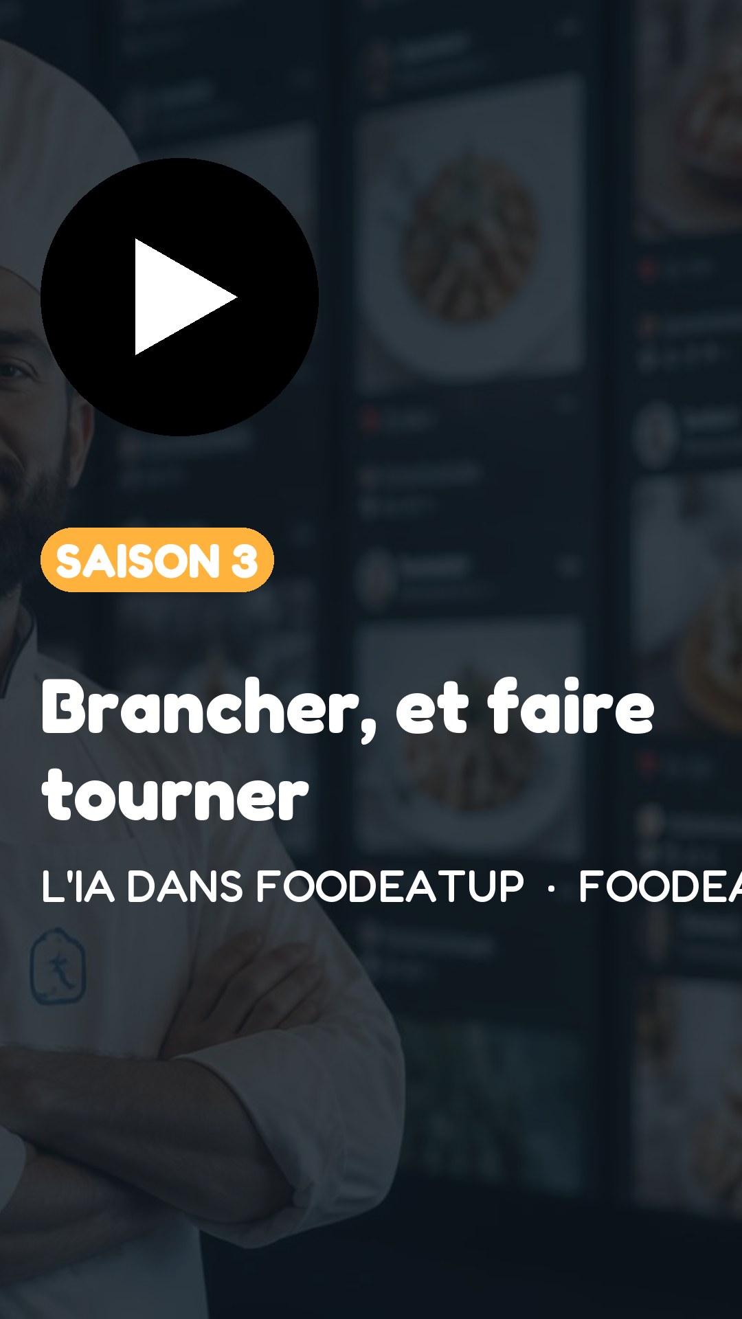 Vignette TikTok — L'IA dans FoodEatUp, saison 3 : Brancher, et faire tourner